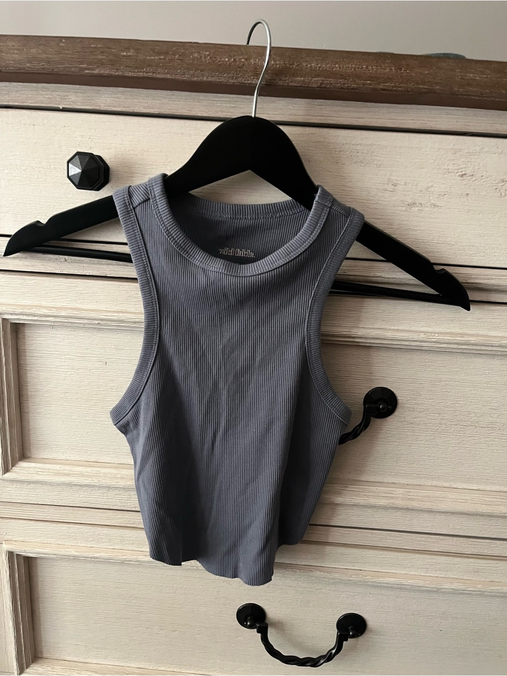 wild fable Ribbed Tank Top in Slate Gray